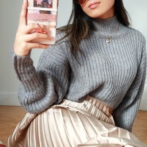 *NEW* & Other Stories Oversized Grey Wool Sweater